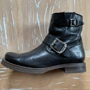 Frye Veronica Short Boot 6 Black Leather